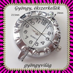 Ékszerkellék: fűzhető óra BOSZ 06 - kellékek & szerszámok - gyöngyfűzés kellékek - egyéb alkatrész - Meska.hu