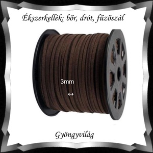 Ékszerkellék: fűző szál/ bőr szál FSZ01-3 több színben - gyöngy, ékszerkellék - egyéb alkatrész - Meska.hu