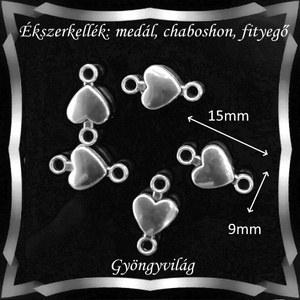 Ékszerkellék: medál, caboshon, fityegő BMCF-13e 10db/cs - gyöngy, ékszerkellék - fém köztesek - Meska.hu
