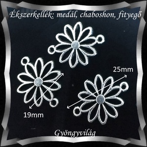 Ékszerkellék: medál, caboshon, fityegő BMCF-2-17e 3db/cs - kellékek & szerszámok - gyöngyfűzés kellékek - cabochon - Meska.hu