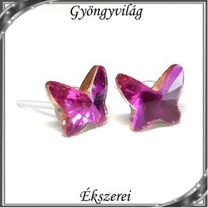 Kristály pillangó szilikon fülbevaló 8mm-es SFSZ-K03 - ékszer - fülbevaló - pötty fülbevaló - Meska.hu Kristály pillangó szilikon fülbevaló 8mm-es SFSZ-K03 - ékszer - fülbevaló - pötty fülbevaló - Meska.hu
