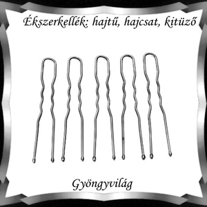 Ékszerkellék: hajtű, hajcsat, kitűző BEK H 06-50 több színben 10db/cs - gyöngy, ékszerkellék - egyéb alkatrész - Meska.hu