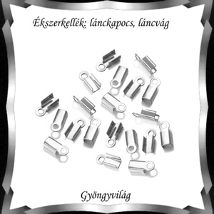 Ékszerkellék: lánckapocs BLK-V15-3R  vég / bőr vég 30 db, Kellékek & szerszámok, Gyöngyfűzés kellékek, Egyéb alkatrész, Ékszerkészítés, Mindenmás, Ékszerkészítés, MESKA