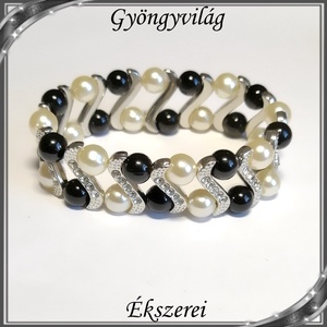 Ékszerkellék: köztes / díszítőelem / gyöngy BKÖ 2S 12r 8db - gyöngy, ékszerkellék - fém köztesek - Meska.hu