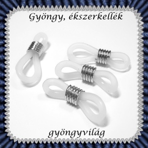 Szemüvegtartó gumi gyűrű 20db  BEK 01e fehér, Kellékek & szerszámok, Gyöngyfűzés kellékek, Egyéb alkatrész, Ékszerkészítés, Ékszerkészítés, MESKA
