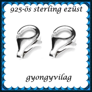 925-ös ezüst 1soros lánckapocs ELK 1s 39-8 2db/csomag - kellékek & szerszámok - gyöngyfűzés kellékek - egyéb alkatrész - Meska.hu