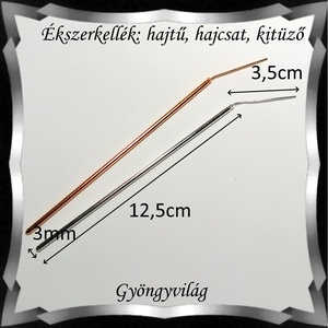 Ékszerkellék: hajtű, hajcsat, kitűző BEK H09-2 1db/cs - kellékek & szerszámok - gyöngyfűzés kellékek - egyéb alkatrész - Meska.hu