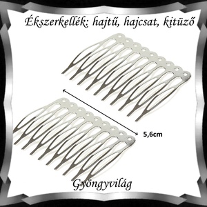 Ékszerkellék: hajtű, hajcsat, kitűző BEK H01 9-10 2db/csomag - gyöngy, ékszerkellék - egyéb alkatrész - Meska.hu