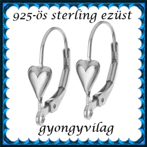 925-ös sterling ezüst ékszerkellék: fülbevalóalap biztonsági kapoccsal EFK K 38, Kellékek & szerszámok, Gyöngyfűzés kellékek, Egyéb alkatrész, Ékszerkészítés, Ékszerkészítés, MESKA