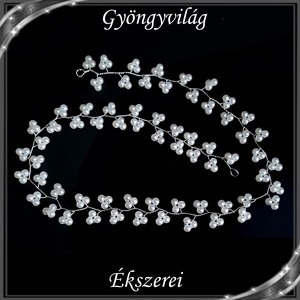 Ékszerek-hajdíszek, hajcsatok: Esküvői, menyasszonyi, alkalmi hajdísz S-H-FÜ18-60e - Meska.hu
