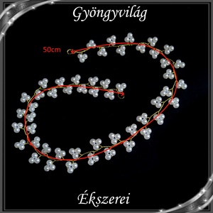 Ékszerek-hajdíszek, hajcsatok: Esküvői, menyasszonyi, alkalmi hajdísz S-H-FÜ18-50a - esküvő - hajdísz - kontydísz & hajdísz - Meska.hu