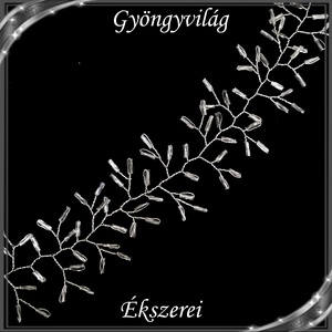 Ékszerek-hajdíszek, hajcsatok: Esküvői, menyasszonyi, alkalmi hajdísz S-H-FÜ22-50e - esküvő - hajdísz - kontydísz & hajdísz - Meska.hu