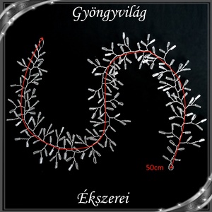 Ékszerek-hajdíszek, hajcsatok: Esküvői, menyasszonyi, alkalmi hajdísz S-H-FÜ22-50e - esküvő - hajdísz - kontydísz & hajdísz - Meska.hu