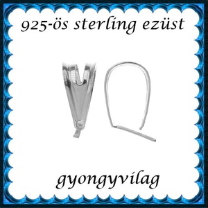 925-ös sterling ezüst ékszerkellék: medáltartó, medálkapocs EMK 113e, Kellékek & szerszámok, Ékszerkellék, Medáltartó, medálkapocs, Ékszerkészítés, Mindenmás, Ékszerkészítés, MESKA