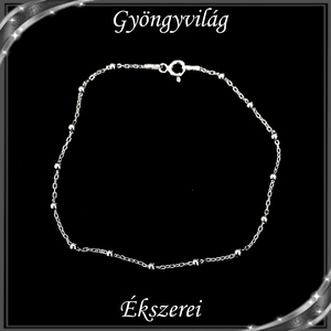 Ékszerek-karkötők: 925-ös sterling ezüst karkötő SSZ EÜK 08-21e, Ékszer, Nyaklánc, Medál nélküli nyaklánc, Ékszerkészítés, Gyöngyfűzés, gyöngyhímzés, Meska