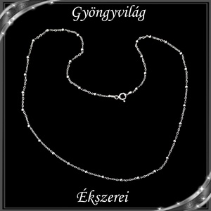 Ékszerek-nyakláncok: 925-ös sterling ezüst lánc SSZ EÜL 08-45e, Ékszer, Nyaklánc, Medál nélküli nyaklánc, Ékszerkészítés, Gyöngyfűzés, gyöngyhímzés, Meska