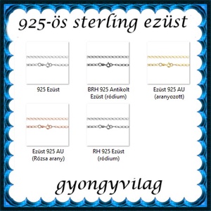 Ékszerek-nyakláncok: 925-ös sterling ezüst lánc SSZ EÜL 11-42e - ékszer - nyaklánc - medál nélküli nyaklánc - Meska.hu