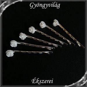 Ékszerek-hajdíszek, hajcsatok: Esküvői, menyasszonyi, alkalmi hajdísz S-H-TŰ23-2 6db/csomag, Esküvő, Hajdísz, Kontydísz & Hajdísz, Ékszerkészítés, Gyöngyfűzés, gyöngyhímzés, Meska