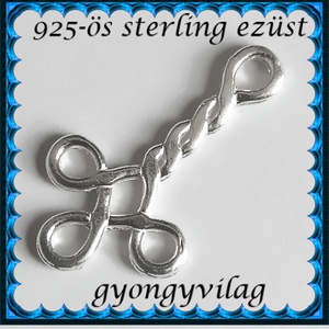 925-ös finomságú sterling ezüst kandeláber/ továbbépíthető köztes /tartó elem  EKA 39 - gyöngy, ékszerkellék - egyéb alkatrész - Meska.hu