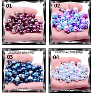 Ékszerkellék: gyöngy, viasz gyöngy GY VGYG 3-8mm szinátmenettes több színben, Kellékek & szerszámok, Gyöngyfűzés kellékek, Fém köztesek, Ékszerkészítés, Mindenmás, Ékszerkészítés, MESKA