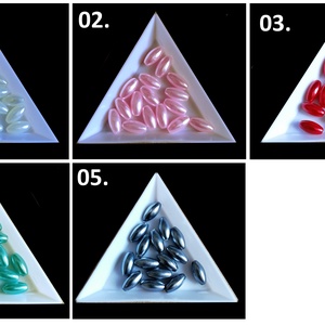 Ékszerkellék: gyöngy, viasz gyöngy GY VGYR 6x12 mm rizsszem több színben, Kellékek & szerszámok, Gyöngyfűzés kellékek, Fém köztesek, Ékszerkészítés, Mindenmás, Ékszerkészítés, MESKA