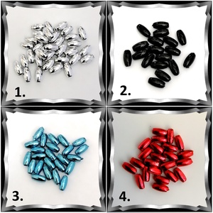 Ékszerkellék: gyöngy, viasz gyöngy GYT- VR 3x6 mm rizsszem több színben, Kellékek & szerszámok, Gyöngyfűzés kellékek, Fém köztesek, Ékszerkészítés, Mindenmás, Ékszerkészítés, MESKA