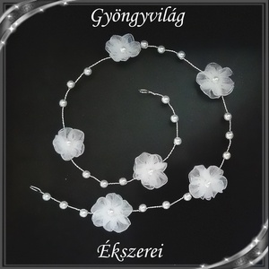 Ékszerek-hajdíszek, hajcsatok: Esküvői, menyasszonyi, alkalmi hajdísz, S-H-FÜ01-50  50cm - Meska.hu