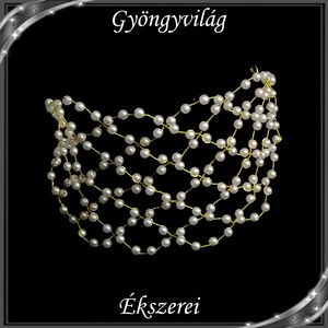 Ékszerek-hajdíszek, hajcsatok: Esküvői, menyasszonyi, alkalmi hajdísz SH-TI01a  tiara, párta - esküvő - hajdísz - fésűs hajdísz - Meska.hu