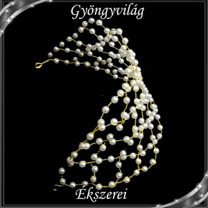 Ékszerek-hajdíszek, hajcsatok: Esküvői, menyasszonyi, alkalmi hajdísz SH-TI01a  tiara, párta - esküvő - hajdísz - fésűs hajdísz - Meska.hu