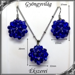Ékszerek-szettek: kristály ékszer szett SSZNA-KGY01-09 dark blue - ékszer - ékszerszett - Meska.hu Ékszerek-szettek: kristály ékszer szett SSZNA-KGY01-09 dark blue - ékszer - ékszerszett - Meska.hu