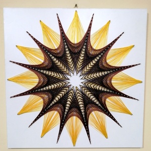 String Art/Fonalgrafika/Mandala: Fali kép K01-01-50X50, Otthon & Lakás, Dekoráció, Fotó, grafika, rajz, illusztráció, Csomózás, Meska