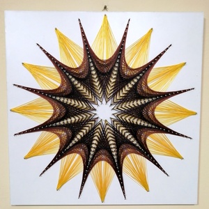 String Art/Fonalgrafika/Mandala: Fali kép K01-01-50X50, Otthon & Lakás, Dekoráció, Fotó, grafika, rajz, illusztráció, Csomózás, MESKA