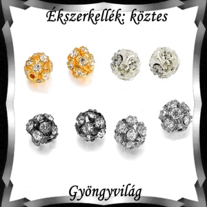 Ékszerkellék: köztes / díszítőelem / gyöngy BKÖ 1S 36-8e clear 4db/csomag, Kellékek & szerszámok, Gyöngyfűzés kellékek, Fém köztesek, Ékszerkészítés, Mindenmás, Ékszerkészítés, MESKA