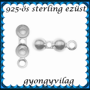 925-ös sterling ezüst ékszerkellék: csomótakaró ECST 06-5e - gyöngy, ékszerkellék - egyéb alkatrész - Meska.hu