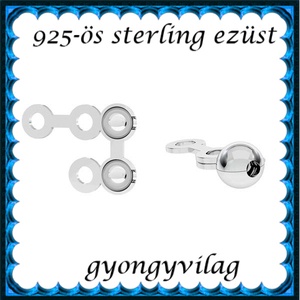 925-ös sterling ezüst ékszerkellék: csomótakaró ECST 10-3e, Kellékek & szerszámok, Gyöngyfűzés kellékek, Egyéb alkatrész, Ékszerkészítés, MESKA
