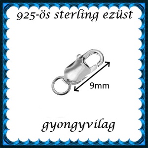925-ös ezüst 1soros lánckapocs ELK 1s 15-9e - kellékek & szerszámok - gyöngyfűzés kellékek - egyéb alkatrész - Meska.hu