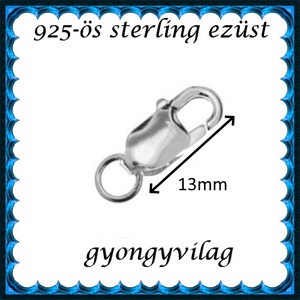 925-ös ezüst 1soros lánckapocs ELK 1s 15-13e - kellékek & szerszámok - gyöngyfűzés kellékek - egyéb alkatrész - Meska.hu