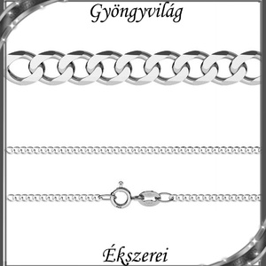 Ékszerek-nyakláncok: 925-ös sterling ezüst lánc SSZ-EÜL 13-42 - ékszer - nyaklánc - párhuzamos nyaklánc - Meska.hu