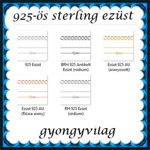 Ékszerek-nyakláncok: 925-ös sterling ezüst lánc SSZ-EÜL 13-42 - ékszer - nyaklánc - párhuzamos nyaklánc - Meska.hu