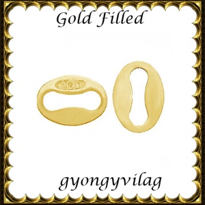925-ös sterling ezüst ékszerkellék: láncvég fémjel jelző ELK KV 07g  2db/cs, Kellékek & szerszámok, Ékszerkellék, Nyaklánc kapocs, Ékszerkészítés, Ékszerkészítés, MESKA