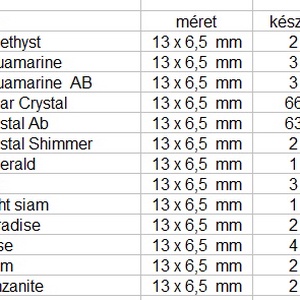 Swarovski kristály medál: csepp SW6000-13 - kellékek & szerszámok - gyöngyfűzés kellékek - swarovski kristályok - Meska.hu