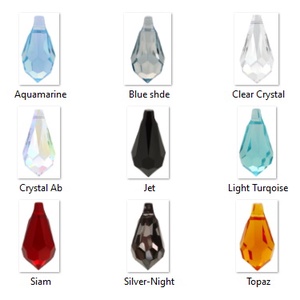 Swarovski kristály medál: csepp SW6000-15, Kellékek & szerszámok, Gyöngyfűzés kellékek, Swarovski kristályok, Ékszerkészítés, Ékszerkészítés, MESKA