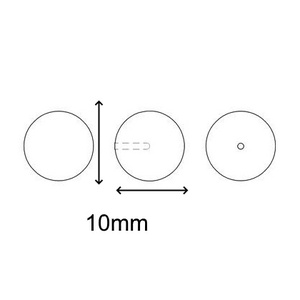 Swarovski kristály medál: gömb félig fúrt 10mm-es több színben SW5818-10 - gyöngy, ékszerkellék - swarovski kristályok - Meska.hu