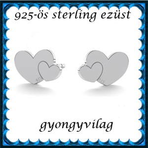 925-ös sterling ezüst ékszerek: fülbevaló EF08, Ékszer, Fülbevaló, Pötty fülbevaló, Ékszerkészítés, Gyöngyfűzés, gyöngyhímzés, MESKA