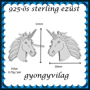 925-ös sterling ezüst ékszerek: fülbevaló EF01 - ékszer - fülbevaló - pötty fülbevaló - Meska.hu