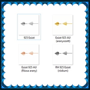 925-ös sterling ezüst ékszerek: fülbevaló EF15 - ékszer - fülbevaló - pötty fülbevaló - Meska.hu