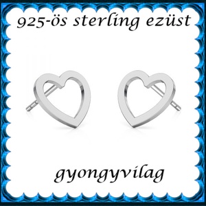 925-ös sterling ezüst ékszerek: fülbevaló EF19, Ékszer, Fülbevaló, Pötty fülbevaló, Ékszerkészítés, Gyöngyfűzés, gyöngyhímzés, MESKA