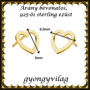 925-ös sterling ezüst ékszerek: fülbevaló EF19g - ékszer - fülbevaló - pötty fülbevaló - Meska.hu