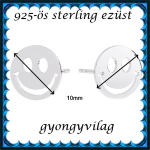 925-ös sterling ezüst ékszerek: fülbevaló EF22 - ékszer - fülbevaló - pötty fülbevaló - Meska.hu
