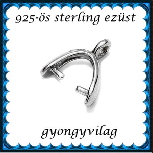 925-ös ezüst medálkapocs  EMK 112, Kellékek & szerszámok, Ékszerkellék, Medáltartó, medálkapocs, Ékszerkészítés, Ékszerkészítés, MESKA